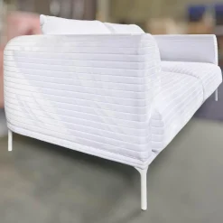 Sofa Loop 2/75 Stoff Glory IP1791-171 Weiß Gestell Weiß