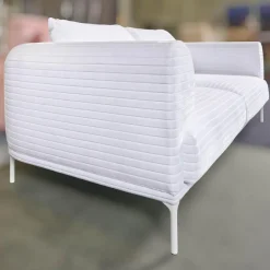 Sofa Loop 2/75 Stoff Glory IP1791-171 Weiß Gestell Weiß