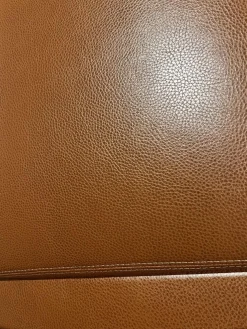 Sofa Manhattan 250 Leder Sierra Antik 001 Braun Gestell Stahl Inklusive Hocker Soho Und Kissen