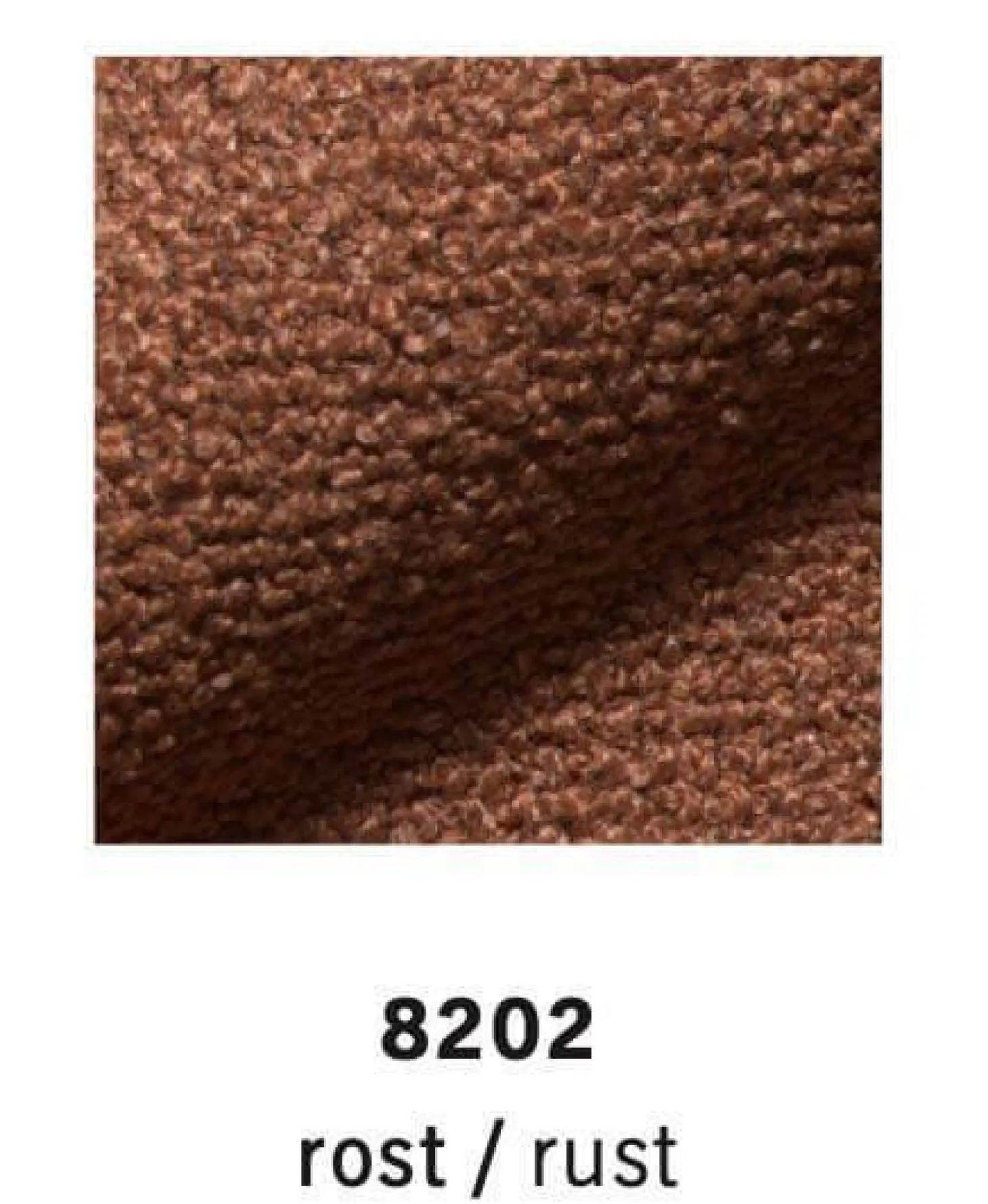 Sofa Mell Lounge Stoff 8202 Rost Orange Metallfüße Chrom