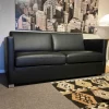 Sofa Metro Leder Toro Ebenholz Schwarz