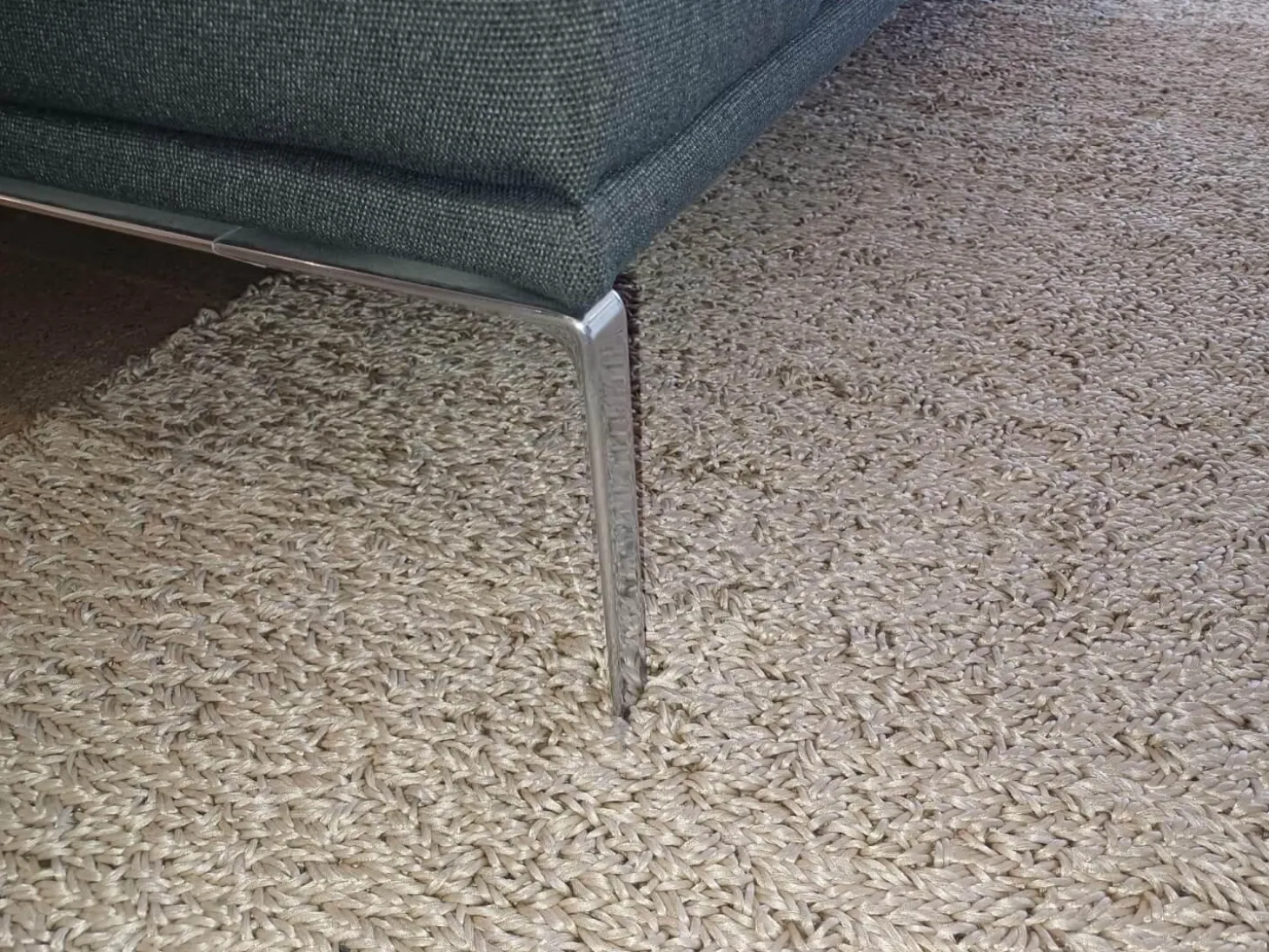 Sofa Moov Stoff Panama Grau Gestell Chrom Rückenteile Unabhängig Voneinander Klappbar