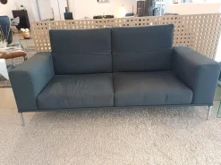 Sofa Moov Stoff Panama Grau Gestell Chrom Rückenteile Unabhängig Voneinander Klappbar