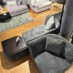 Sofa Motu 3 Teilig Bezug Stoff Genesis 12 Winter Moss Grün Füße Holz Dunkelbraun Inklusive Tischplatte