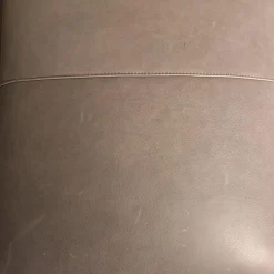 Sofa No 1 Elias Bezug Leder W10 L30 Grau Füße Chrom