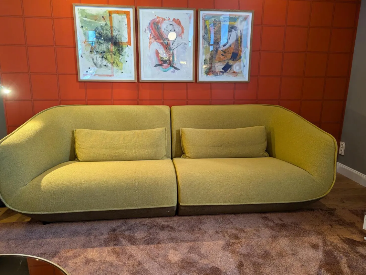 Sofa Nook Stoff Innen 8077 Gelb Außen 8306