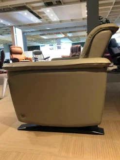 Sofa Panorama Zweisitzer Leder Beige