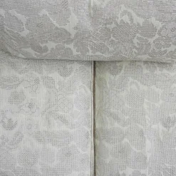 Sofa Passion Mit Heftung Musterstoff A 105 Mit 3 Kissen Grau