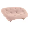 Sofa Ploum 2 Sitzer Hochlehner Stoff Appa FR Poncho Rosa Gestell Stahl Füße Bezogen