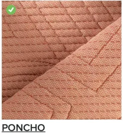 Sofa Ploum 2 Sitzer Hochlehner Stoff Appa FR Poncho Rosa Gestell Stahl Füße Bezogen