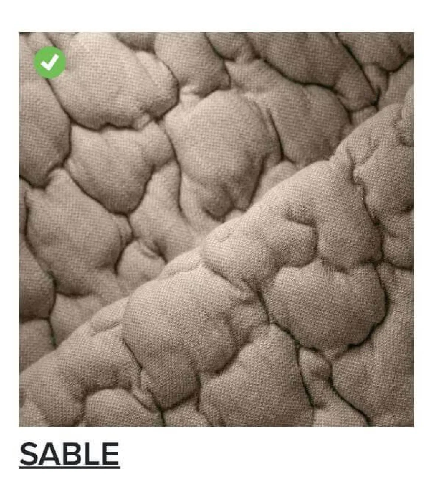 Sofa Ploum Großer 2 Sitzer Hochlehner Stretchstoff Moby FR Sable Grau Gestell Stahlrohr Füße Bezogen