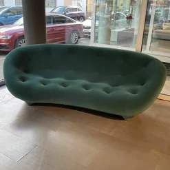 Sofa Ploum Hochlehner Stoff Gentle Pin Grün
