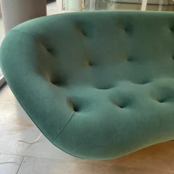Sofa Ploum Hochlehner Stoff Gentle Pin Grün