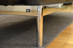 Sofa Plura L-SOB-BS 380/186 Leder 38.105 Graubraun mit Verstellfunktionen