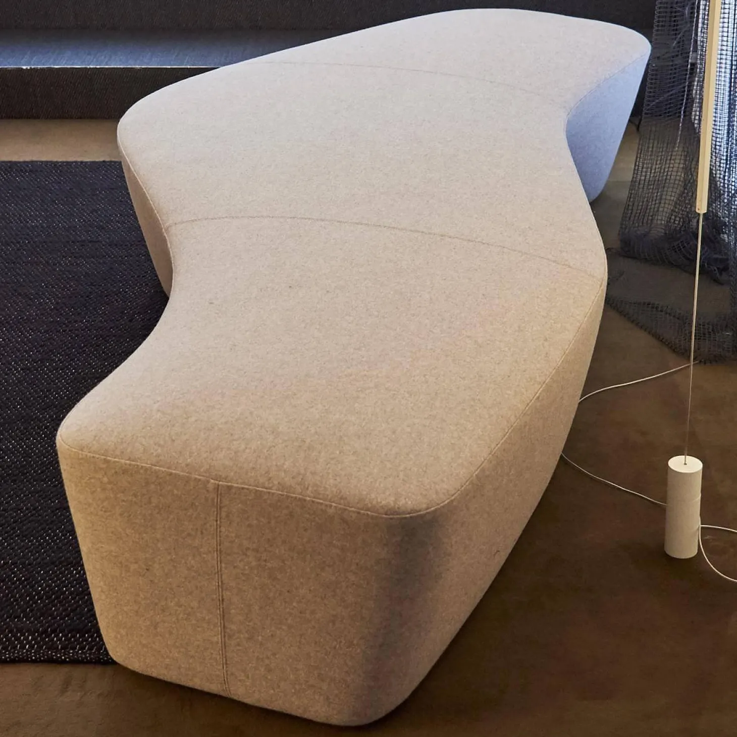 Sofa Polar Bezugsstoff Divina Melange 3 Farbe 227 Beige Creme