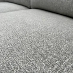 Sofa Polo Living 2 80 Bezug Stoff Modena BW1761-282 Grau Füße Aus Edelstahl