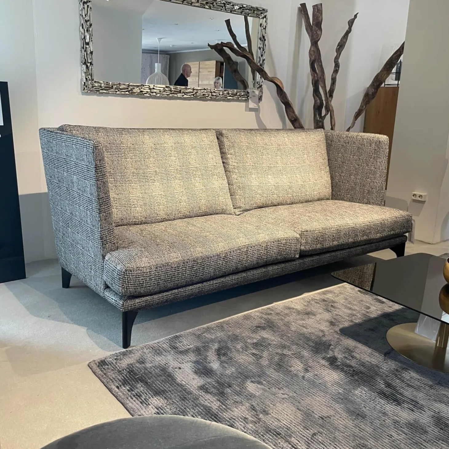 Sofa Polo Lounge Stoff BW-1769-191 Scott Fuß Schwarz Gebeizt