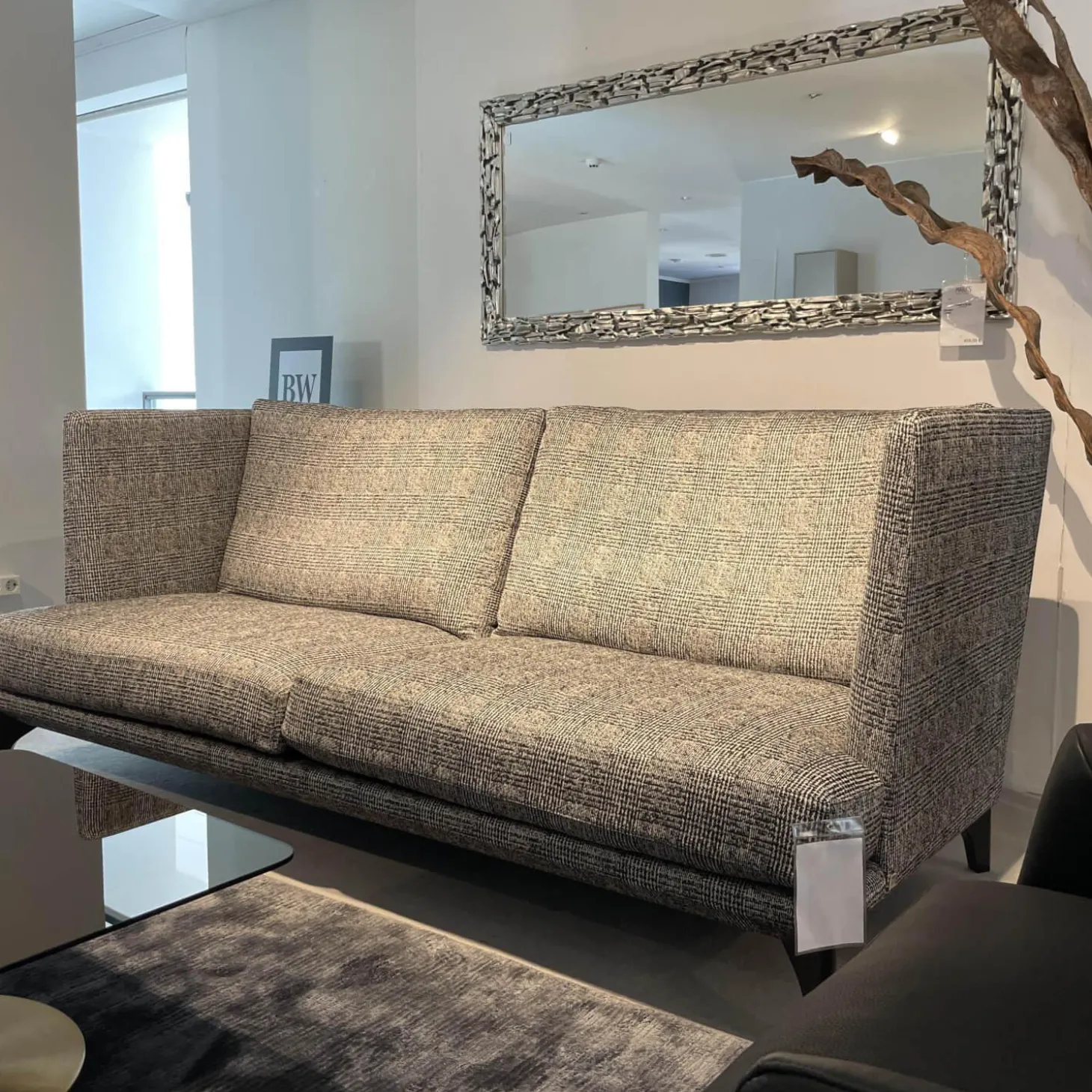 Sofa Polo Lounge Stoff BW-1769-191 Scott Fuß Schwarz Gebeizt