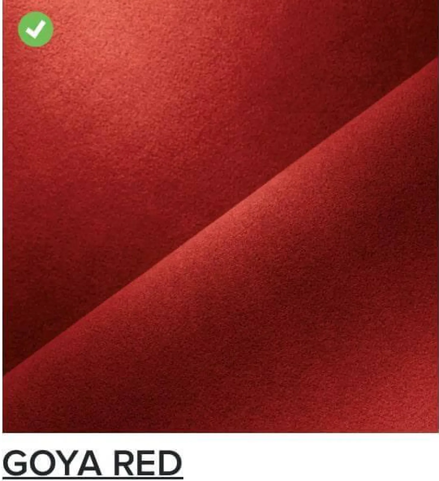 Sofa Prado Großer 2 Sitzer T120 Stoff Alcantara A Goya Red Rot Gestell Lack Schwarz
