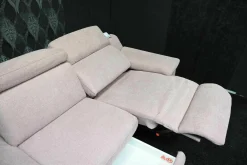 Sofa Prisma Stoff Ethan Clean Altrosa 1670 PG C mit Elektrischer Relaxfunktion und Schublade