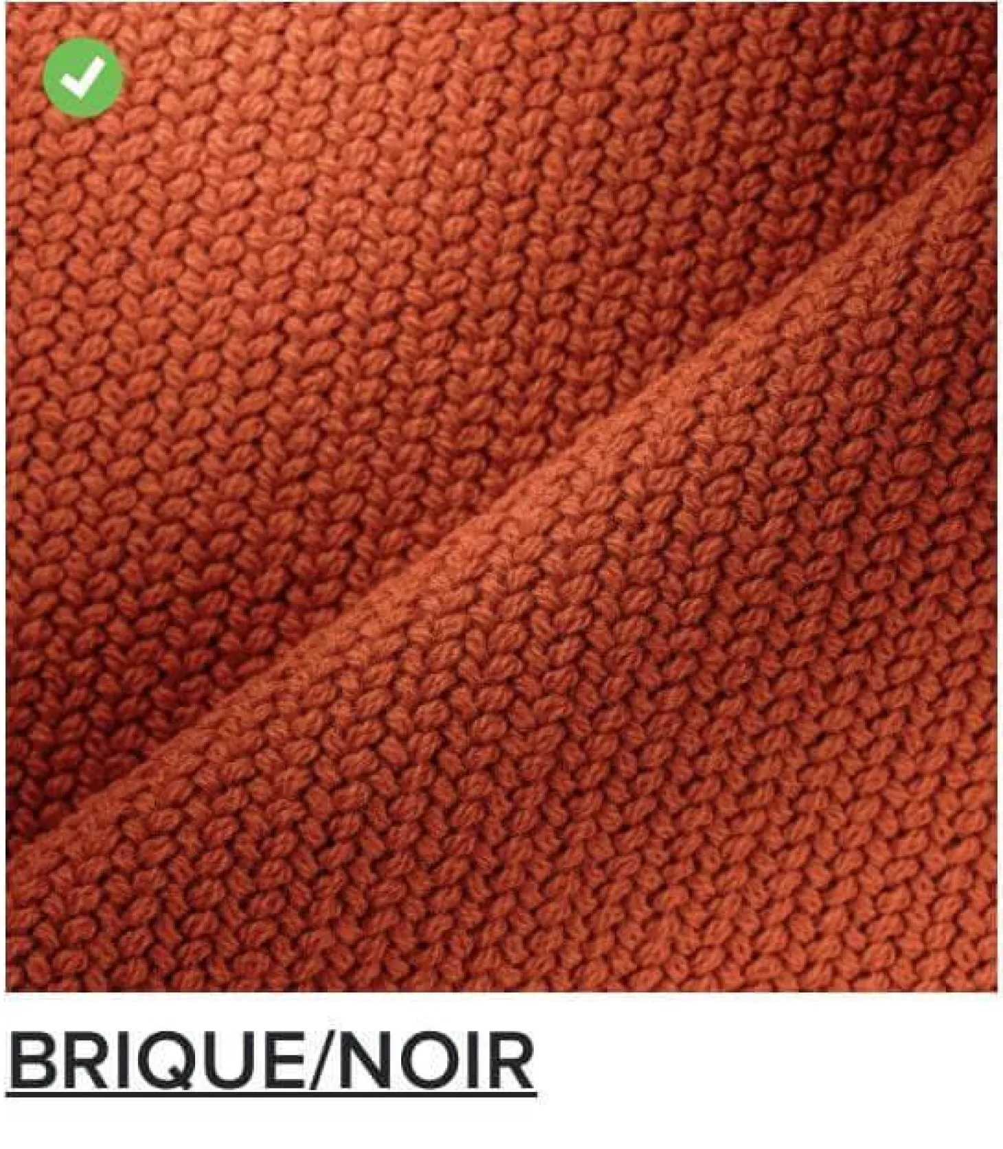 Sofa Pumpkin 2 Sitzer Stoff Coda FR Brique Noir Mit Sockel