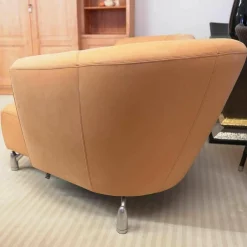 Sofa Pupilla Leder Coral Mit Longchair