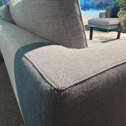 Sofa Ray Stoff 2038258 Spora Stein Grau Füße Nickel Bronzefarben Inklusive Kissen