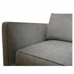 Sofa Richard 9RA260 Stoff Sapri Avio Grau Blau Naht Stoff Bellano Grau Anthrazit Gestell Aluminium Lackiert Zinnfarben Inklusive Kissen