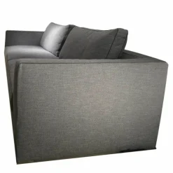 Sofa Richard 9RA260 Stoff Sapri Avio Grau Blau Naht Stoff Bellano Grau Anthrazit Gestell Aluminium Lackiert Zinnfarben Inklusive Kissen
