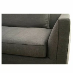 Sofa Richard 9RA260 Stoff Sapri Avio Grau Blau Naht Stoff Bellano Grau Anthrazit Gestell Aluminium Lackiert Zinnfarben Inklusive Kissen