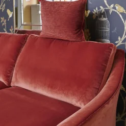 Sofa Saloni 135 3001 Stoff City Velvet CA 7832 063 Mit Keder Füßen Schwarz Inklusive Kopfstütze Und Kissen