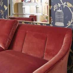 Sofa Saloni 135 3001 Stoff City Velvet CA 7832 063 Mit Keder Füßen Schwarz Inklusive Kopfstütze Und Kissen