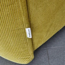 Sofa 2-Sitzer Bongo Bay Stoff 4490 Farbe 75 Gelb Inklusive 2 Kissen