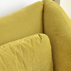 Sofa 2-Sitzer Bongo Bay Stoff 4490 Farbe 75 Gelb Inklusive 2 Kissen