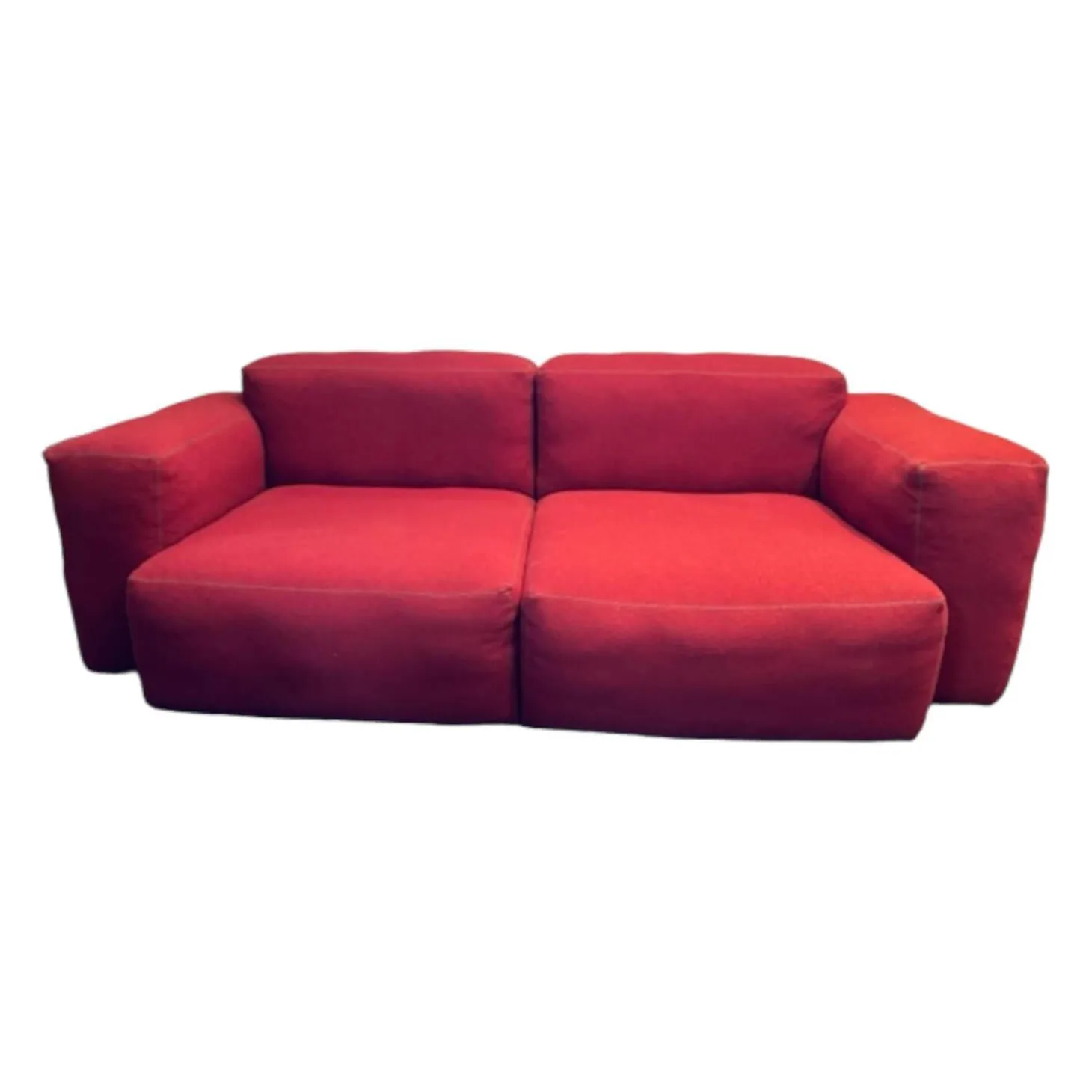 Sofa 2-Sitzer Mags Soft Bezug Hallingdal 687 Naht Dark Grey