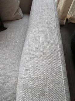 Sofa Softdream Stoff Crem Hellgrau Mix Inklusive Kissen