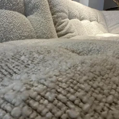 Sofa Soulmate Stoff Zoey 171 Creme Beige Gestell Massivholz Füße Kunststoff Schwarz