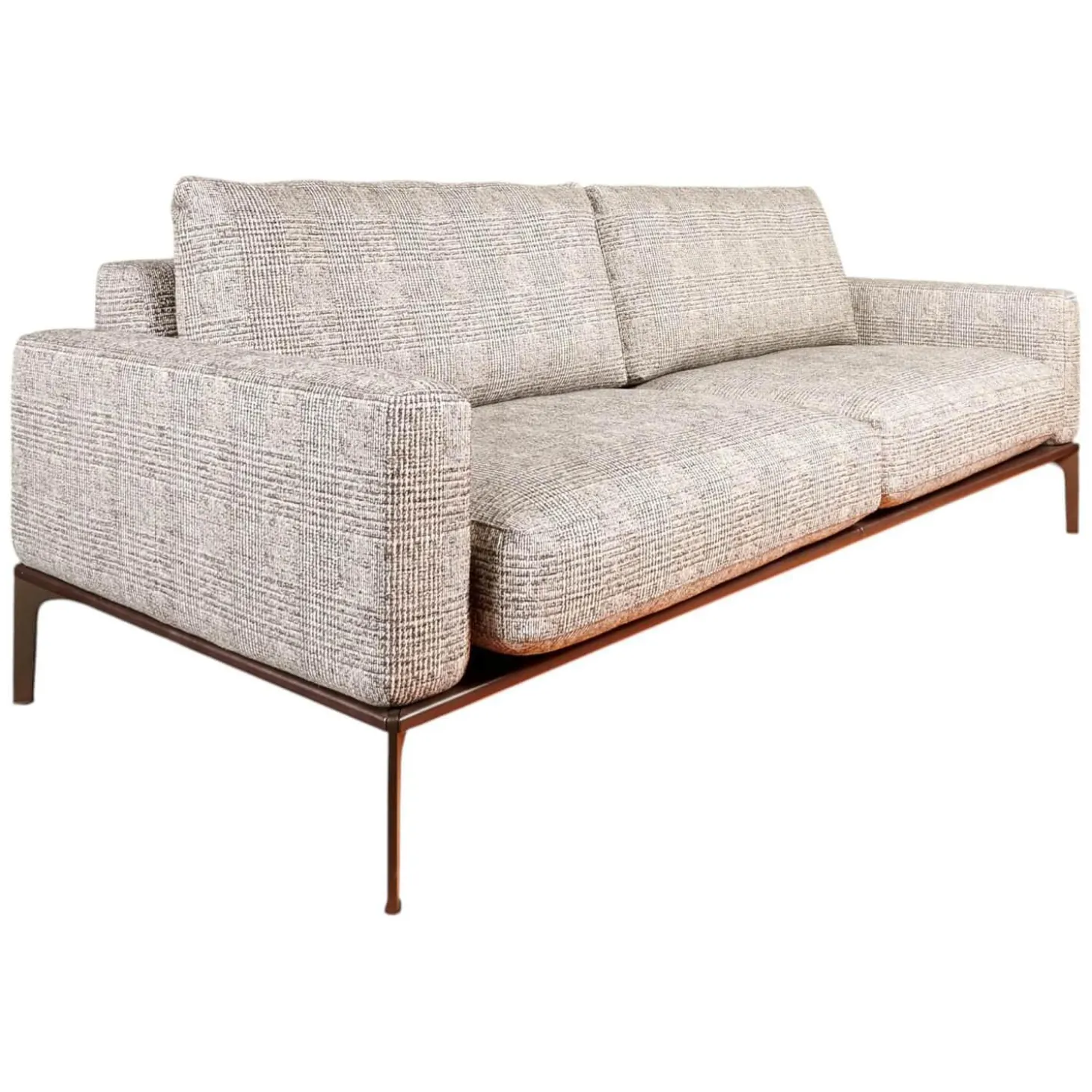 Sofa Spirit 2 92,5 Stoff Scott BW 1769 292 Grau Beige Füße Metall