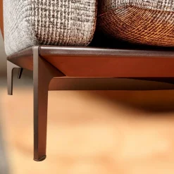 Sofa Spirit 2 92,5 Stoff Scott BW 1769 292 Grau Beige Füße Metall