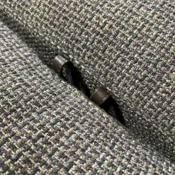 Sofa Spirit Stoff Carlucci True Soul 1570 024 Grau Blende Leder Provence Negro Schwarz Metallfuß Bronze Schwarz Mit Hocker