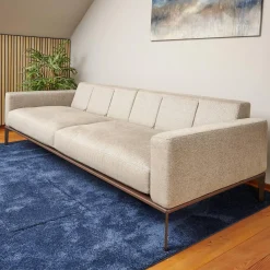Sofa Spirit Stoff Emira BW 1732 272 Beige Gestell Metall Bronze Matt Inklusive Rückenverstellung