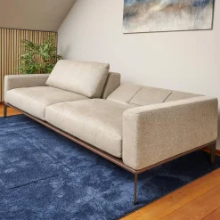 Sofa Spirit Stoff Emira BW 1732 272 Beige Gestell Metall Bronze Matt Inklusive Rückenverstellung