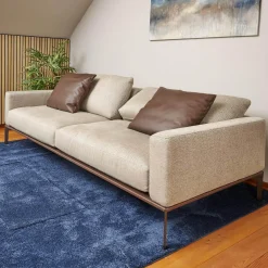 Sofa Spirit Stoff Emira BW 1732 272 Beige Gestell Metall Bronze Matt Inklusive Rückenverstellung