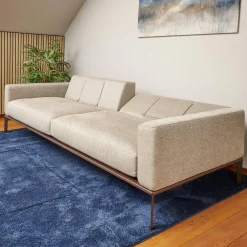 Sofa Spirit Stoff Emira BW 1732 272 Beige Gestell Metall Bronze Matt Inklusive Rückenverstellung