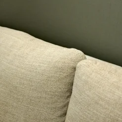 Sofa Spirit Stoff Simple Fb 080 Gestell Holz Esche Metallfuß Chrom Glanz