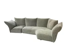 Sofa Standard Stoff T 8563 Grün Grau Gestell Mit Stoff Bezogen