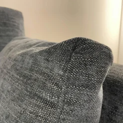 Sofa Swing 92 Stoff Grau Gestell Metall