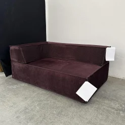 Sofa Trio Stoff 9074 Merlot Dunkelrot