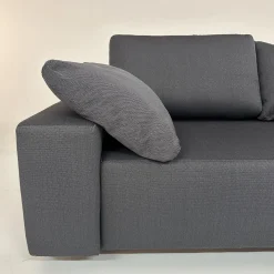 Sofa Wave Bezug Stoff U2952G Grau Schwarz Einlegekissen Leder L9999B Rot Füße Buche Schwarz