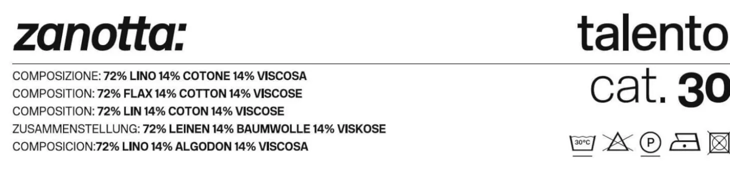 Sofa William Stoff Tessuto Talento Cat30 Saio 027614 Füße Poliert